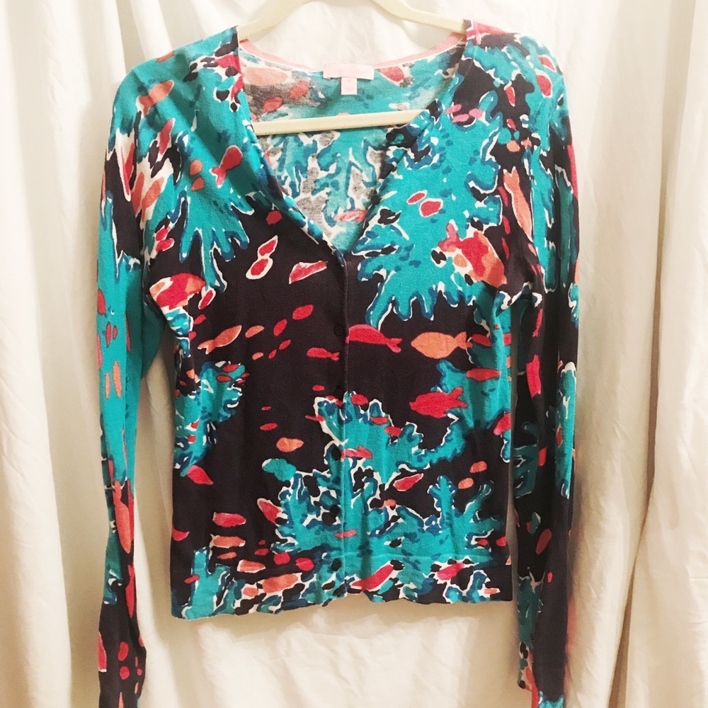 LILLY PULITZER CARDIGAN SWEATER