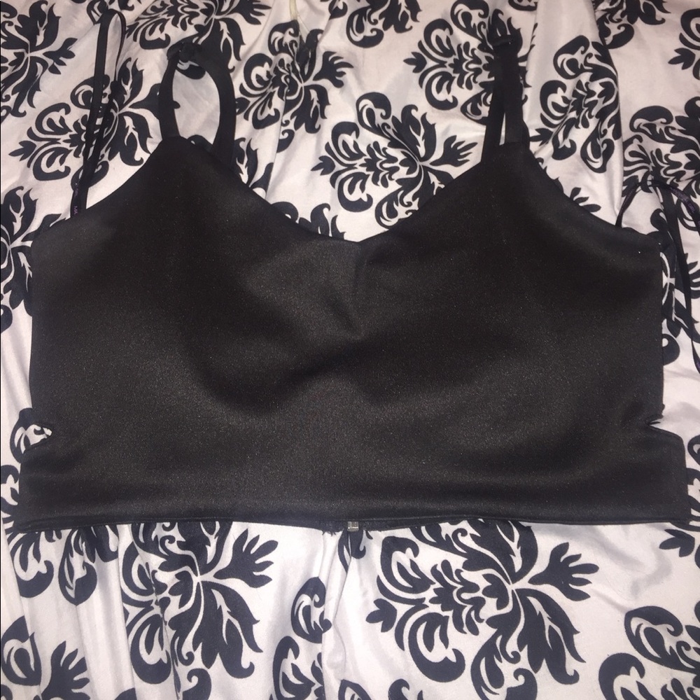 Black crop Top