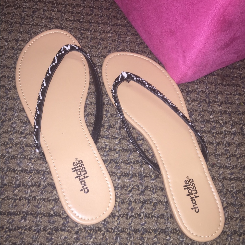 Beaded Flip Flops