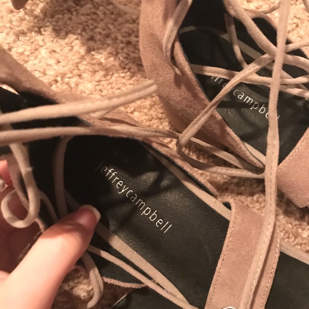 jeffery campbell leather suede gladiator sandals - Picture 7 of 8