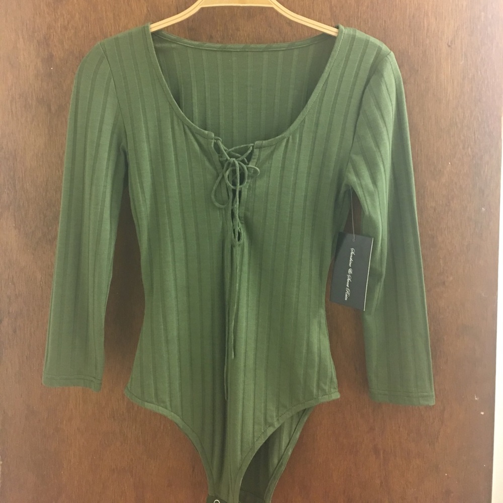 Forever 21 green bodysuit