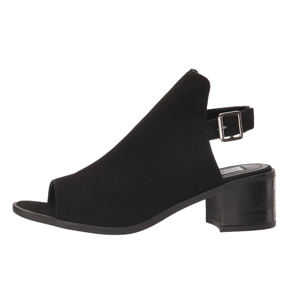 🆕 Steve Madden black suede open toe bootie