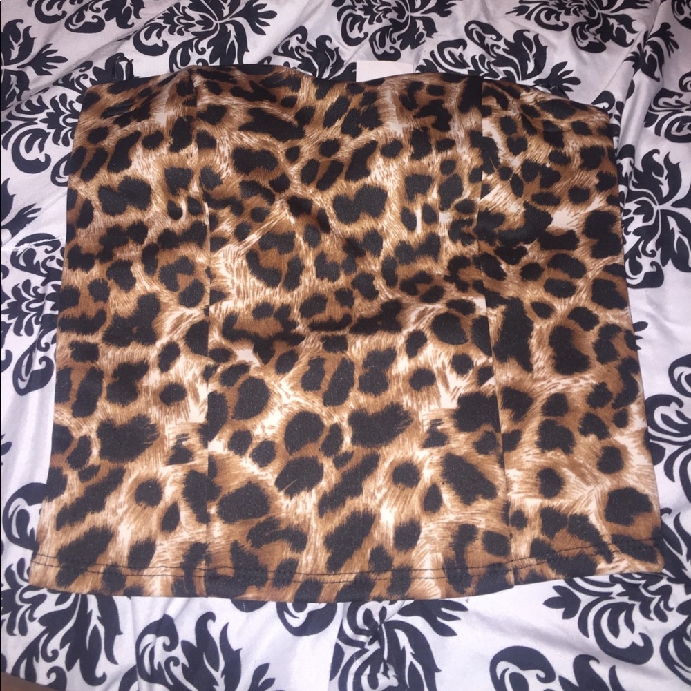 Cheetah print crop top