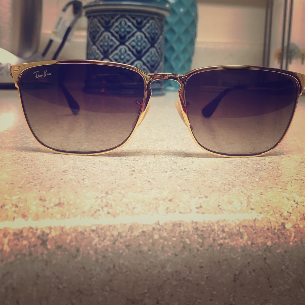 Gold Framed Raybans