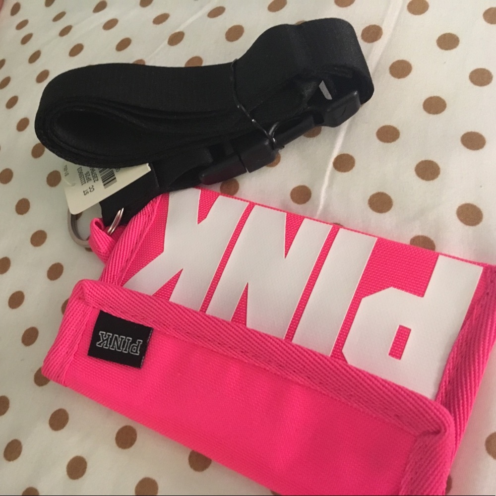 New VS PINK Lanyard Wallet