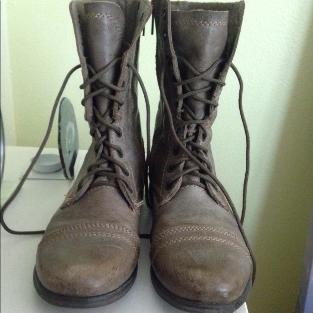 Steve Madden combat boots , size: womens 7
