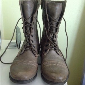 Steve Madden combat boots , size: womens 7