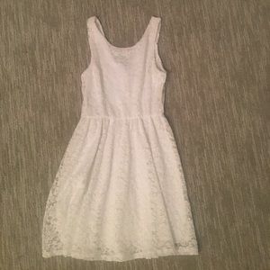 Short white dress!