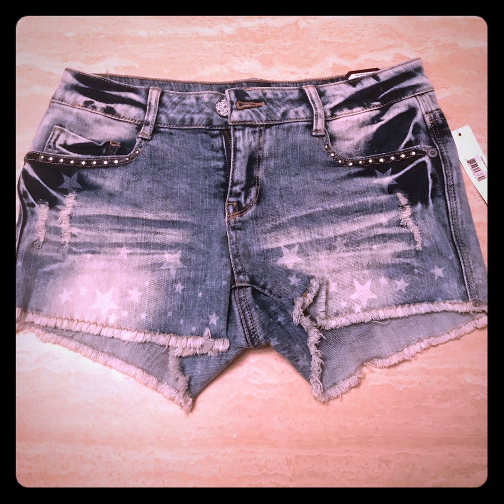 Denim shorts