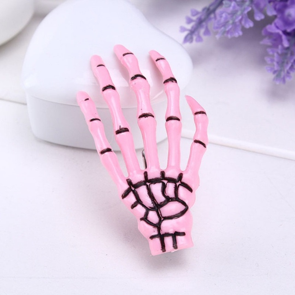Large Skeleton Hand Hair Clips - Picture 8 of 9