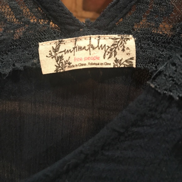 Intimately Free People turquoise lace tunic tank - Picture 3 of 4