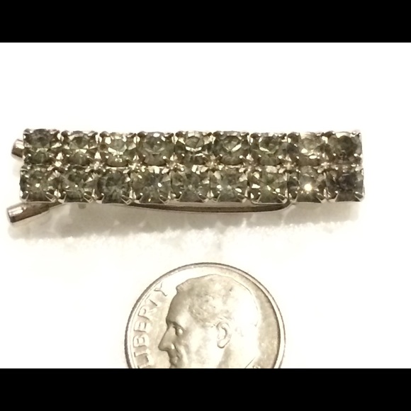 Vintage Rhinestone Hair Barrette - Picture 4 of 4