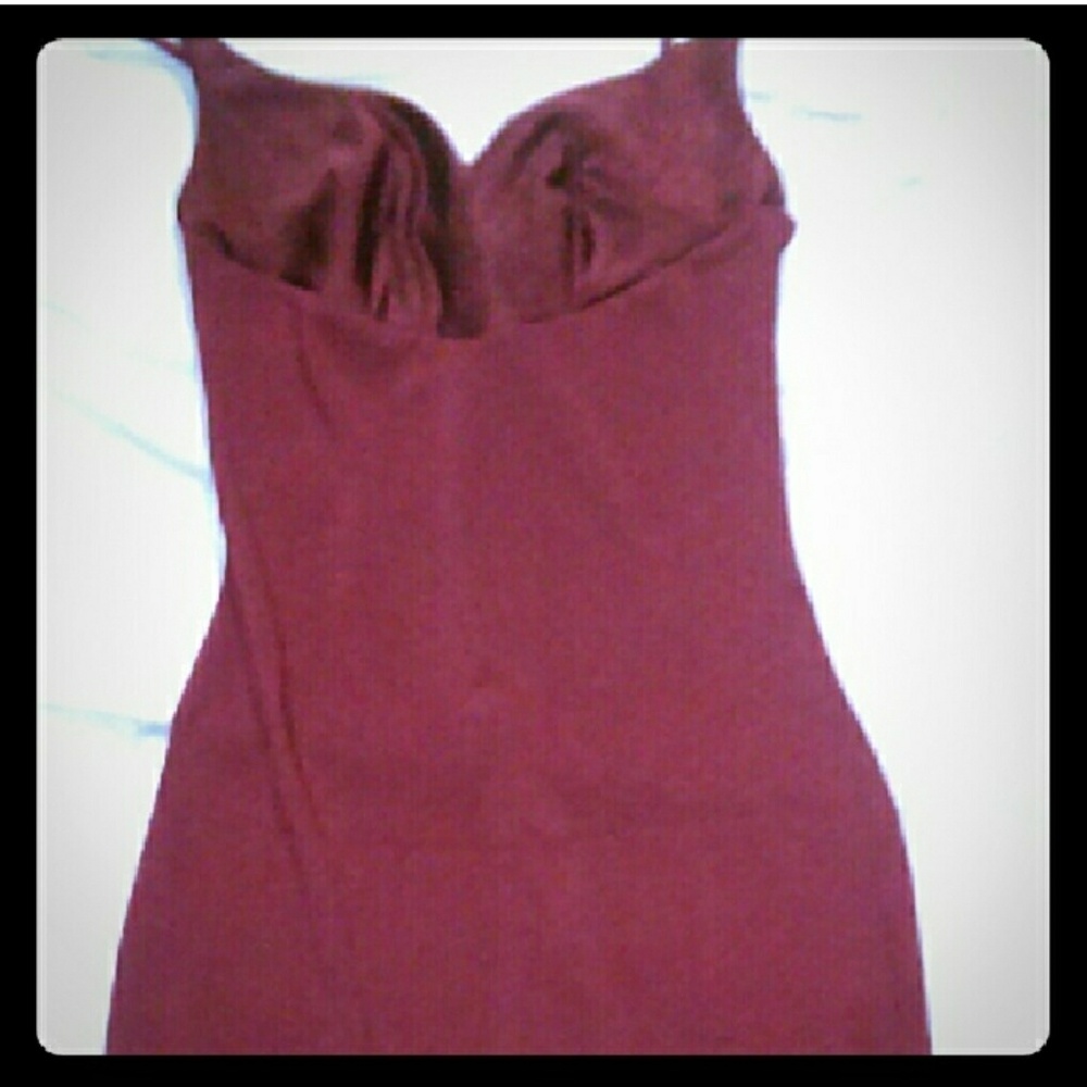 Maroon bodycon dress