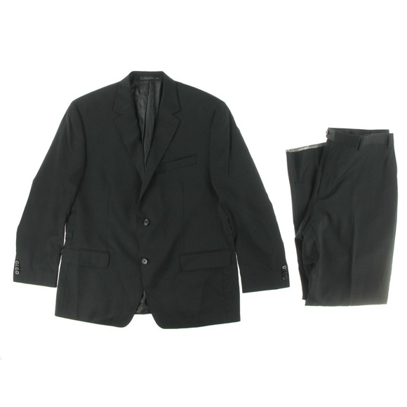 MICHAEL Michael Kors Black Wool Suit 50R 35P