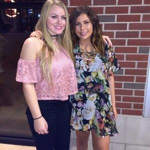 Black floral Show me your MUMU dress