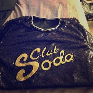 Dolls kill sequin club soda t shirt