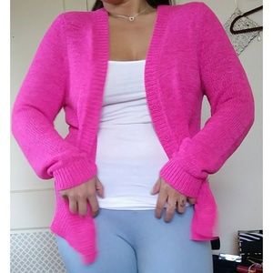 ▪ LOFT Hot Pink Knit Cardi ▪ ▪ LOFT Hot Pink Knit Cardi ▪