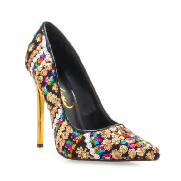 Rolling Sequins Pumps - Picture 2 of 5
