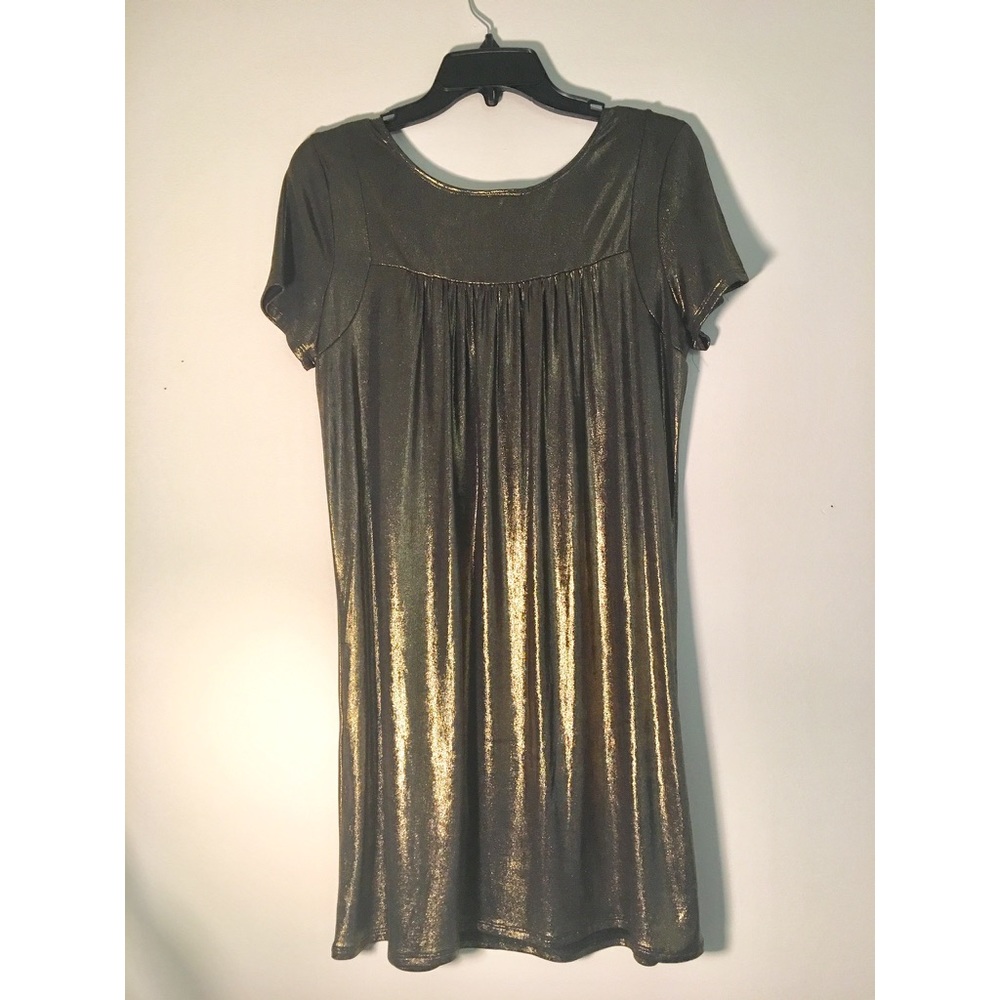 ABS by Allen Schwartz Foil Jersey Tee Dress