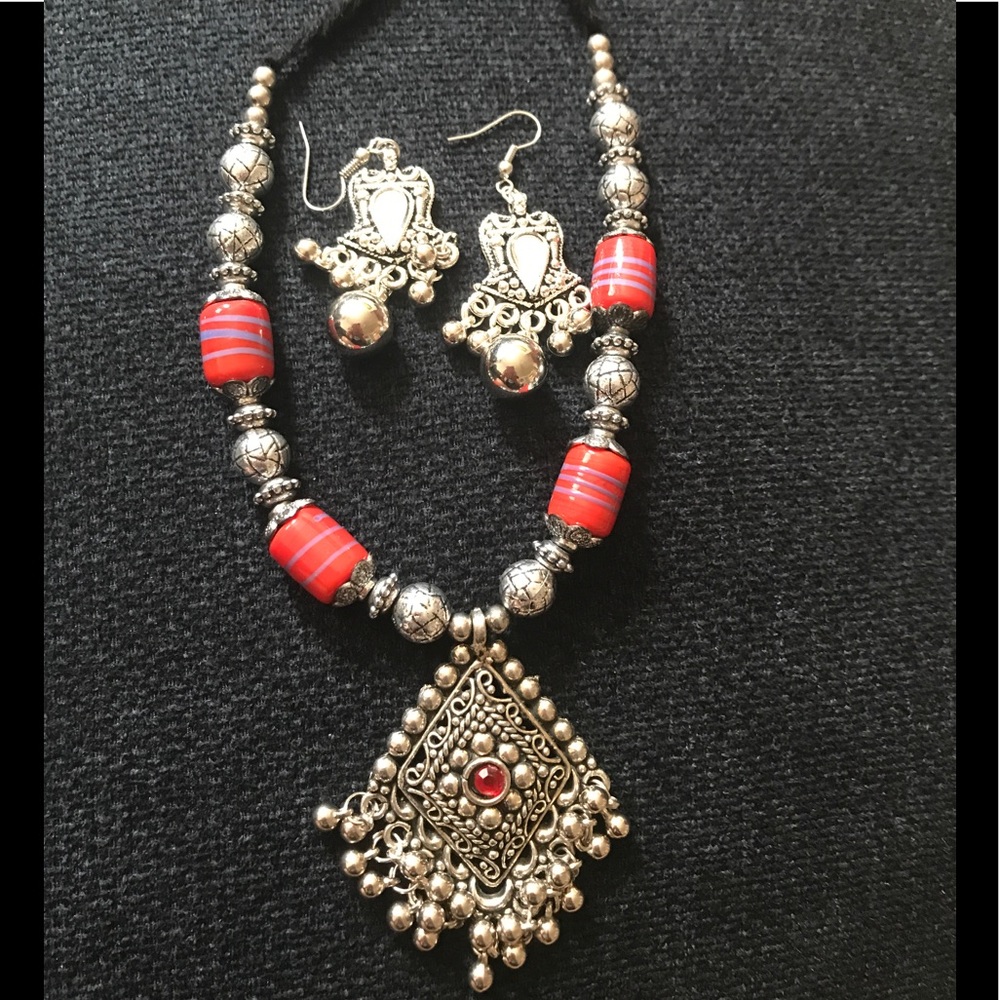 Navaratri special Oxidized Garba jewellery