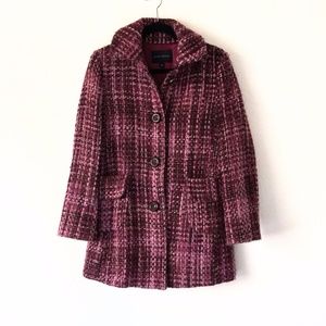 Banana Republic Pink Patterned Peacoat