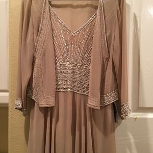 Nordstrom blush nude beaded gown Nordstrom blush nude beaded gown