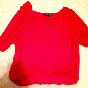 red forever 21 shirt