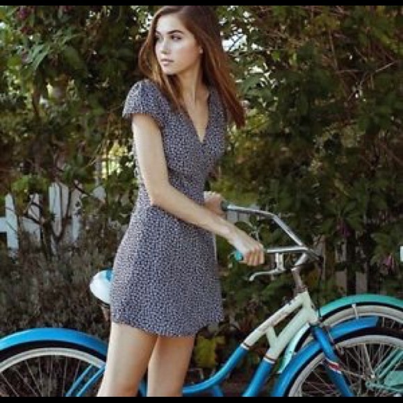 Brandy Melville Dresses Navy Floral Robbie Dress Poshmark