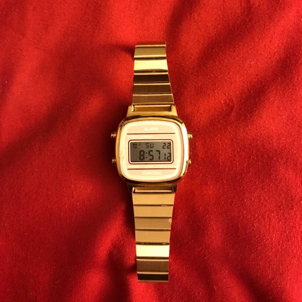 Rose Gold Digital Watch