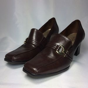 Life Stride Sanna High Heel Loafer Square Toe Life Stride Sanna High Heel Loafer Square Toe