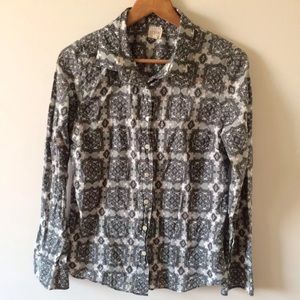 J.crew paisley button front top medium J.crew paisley button front top medium