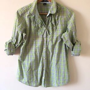 Gap plaid button front top 10 Gap plaid button front top 10