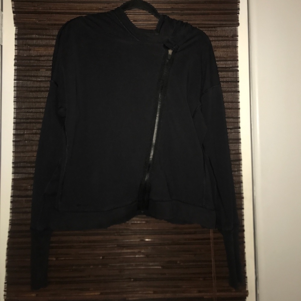 Black Nike Cape Hoodie DriFit L