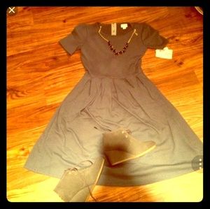 Brown Lularoe "Amelia" Dress