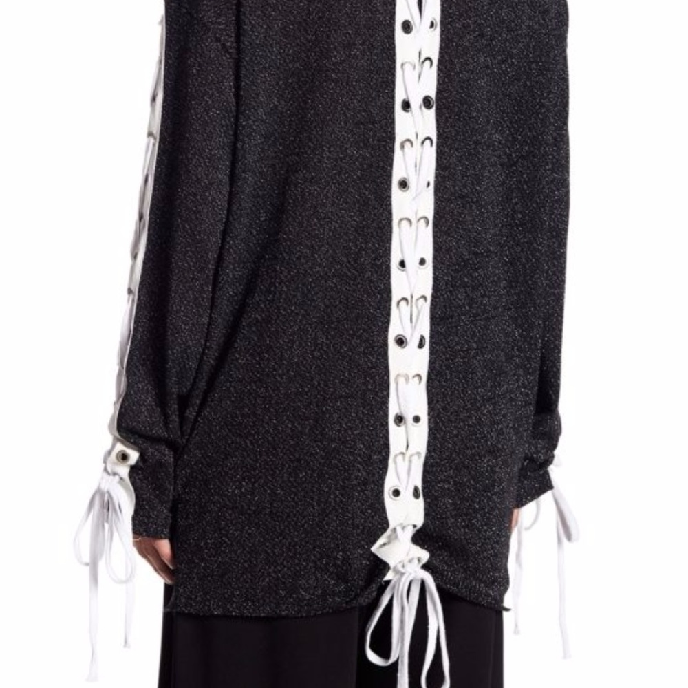 TOV Black Triple Tie Top - Picture 2 of 5