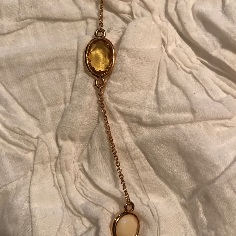 Kate spade gold yellow white necklace