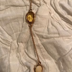 Kate spade gold yellow white necklace