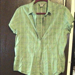 Green plaid Button Down Green plaid Button Down