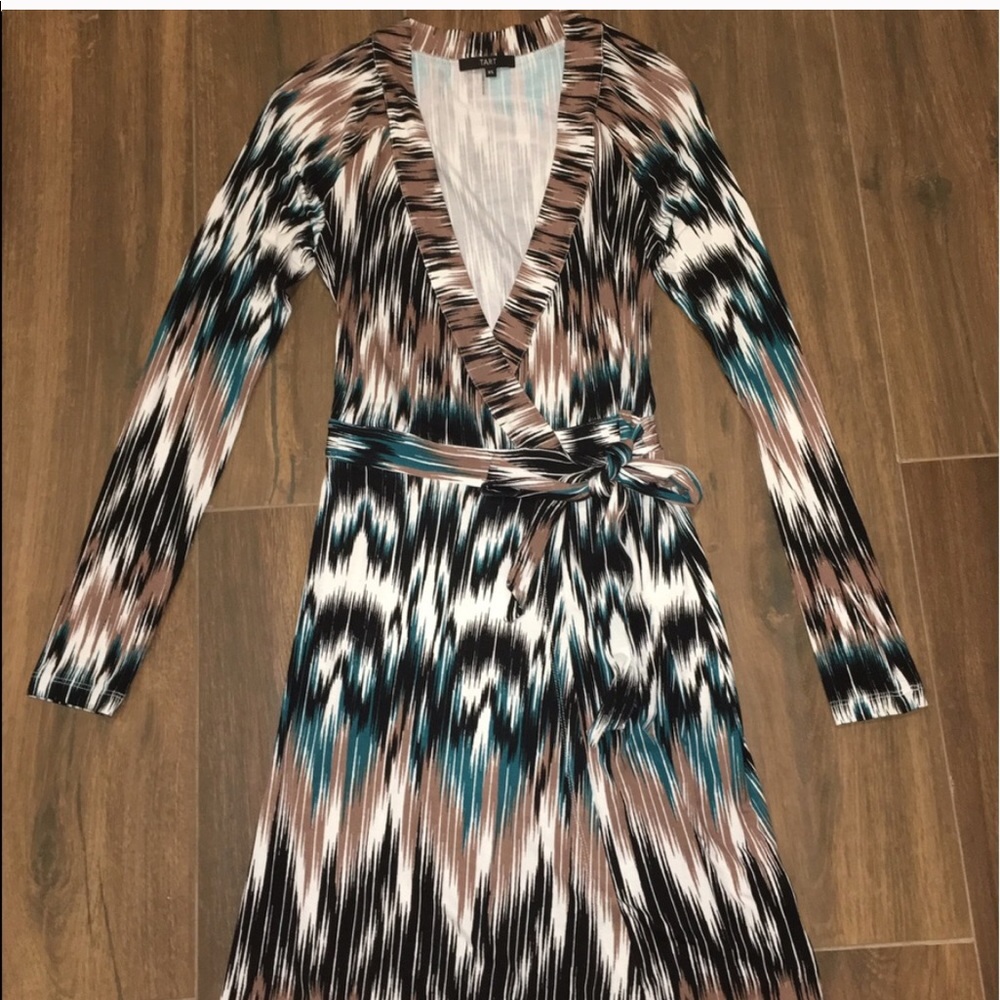 Tart Collections printed long sleeve wrap dress