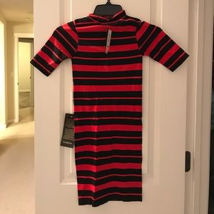 bebe stripped very tight shirt dress P/S bebe stripped very tight shirt dress P/S