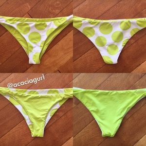 Vitamin A Reversible Bikini Cheeky Bottoms, Sz S Vitamin A Reversible Bikini Cheeky Bottoms, Sz S