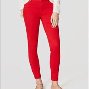 Red LOFT Leggings