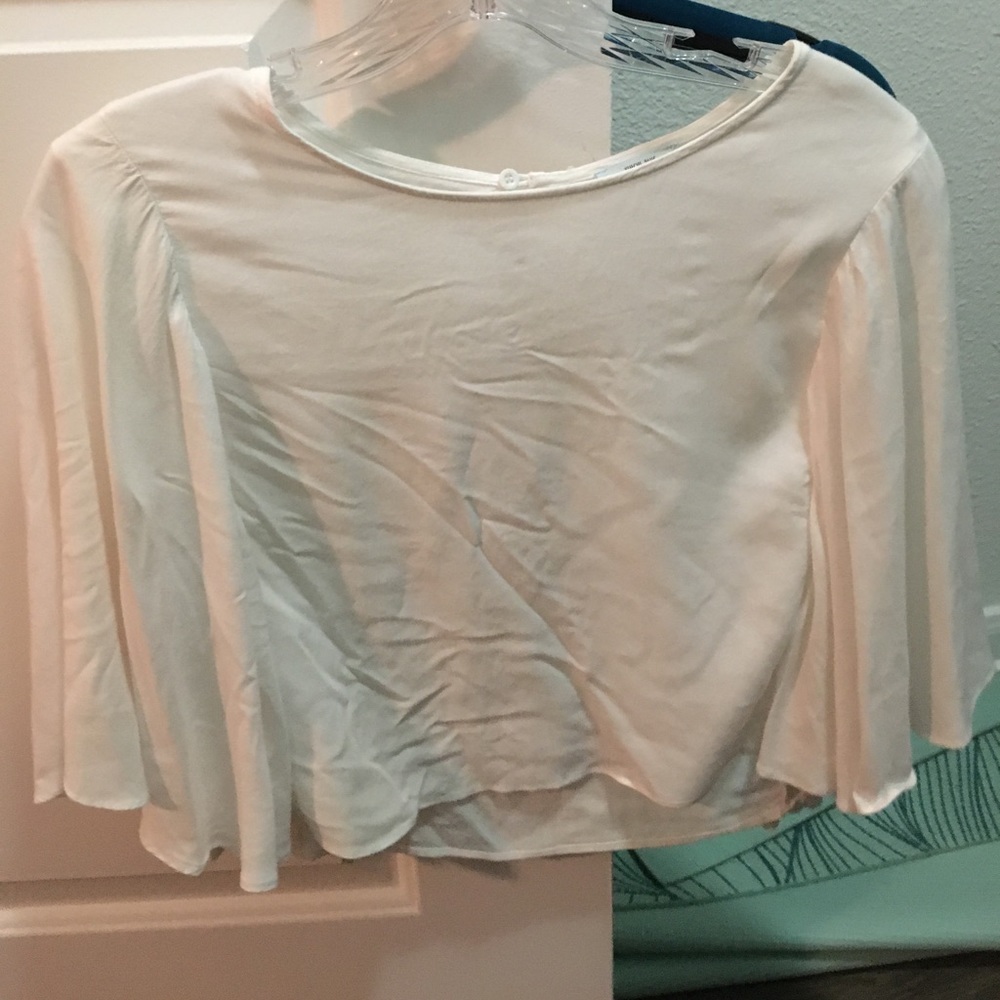 White crop top