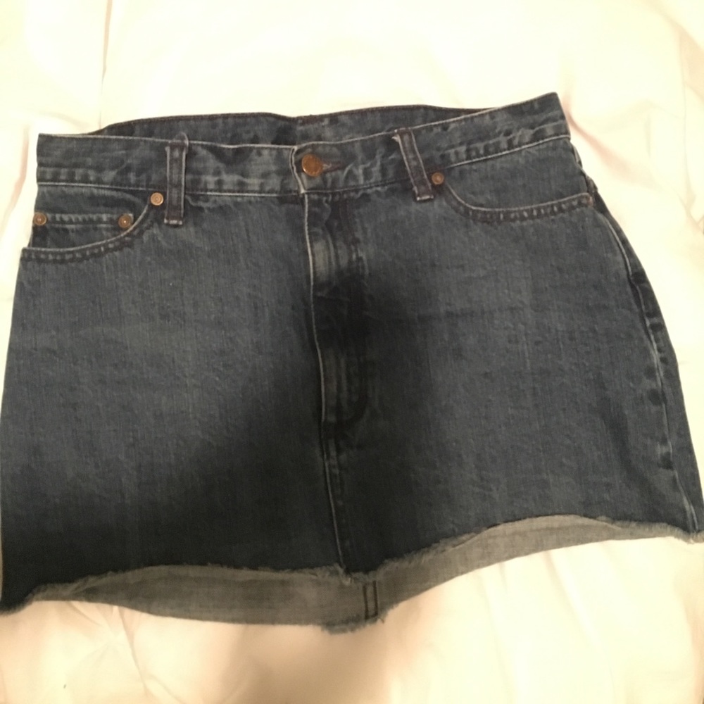 Free people jean skirt
