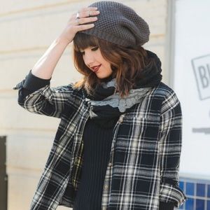 6 PACKS Gray Beanies