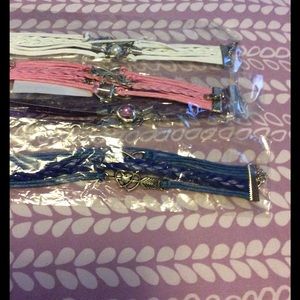 5 Multi Strand bracelets 5 Multi Strand bracelets