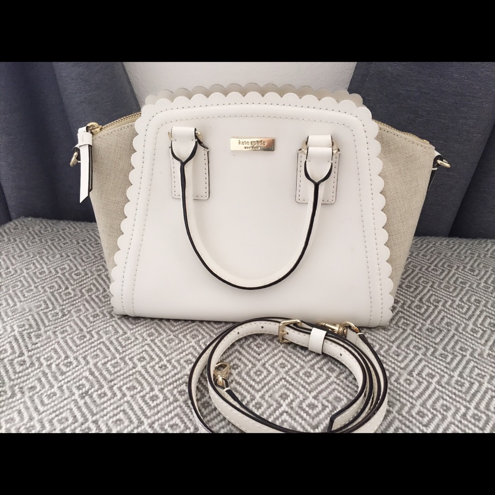 Kate Spade Satchel/Crossbody - White/Linen