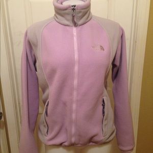 The North Face Women's Purple Fleece Zip Up The North Face Women's Purple Fleece Zip Up