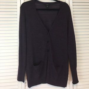 NWOT Ann Taylor Dark Plum Cardigan NWOT Ann Taylor Dark Plum Cardigan