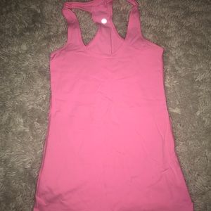 Lululemon pink cool razor back tank
